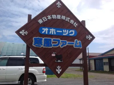 オホーツク寒風ファームの牧場風景