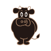 秋田純米牛のキャラクターロゴ